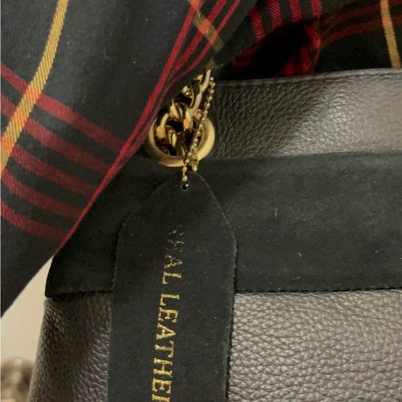 Emma Fox leather bag in good conditions. Pure leather with suede strips - Picture 14 of 15